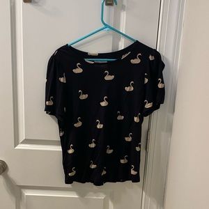 Swan Print Tee